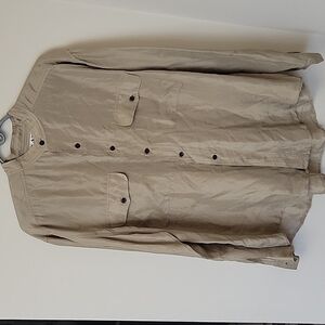 𝅺100% Silk Button-down Shirt M